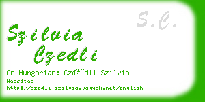 szilvia czedli business card